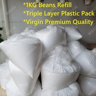 Malaysia Stock 1kg Bean Bag Sofa Refill Filling Isi Biji Kabus Chair Kerusi Furniture Polystyrene Beads Beans Home Bedroom 懒人豆袋沙发