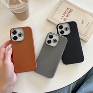 Luxury Matte Leather Phone Case For Redmi A5 A3 Pro A3x A2 A2+ A1 A1+ 14C 14R 13 12 12C 11A 10C 10 1