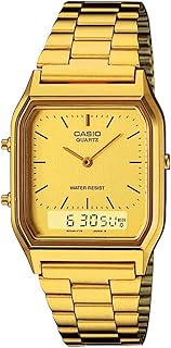 Casio AQ-230GA-9DMQYES Wrist Watch, Gold, AQ-230GA-9DMQYES-AMZUK