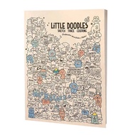 【On Sale】Doodle Art Adult Coloring Book Aesthetic Mindfulness Activity Cute Doodle Coloring