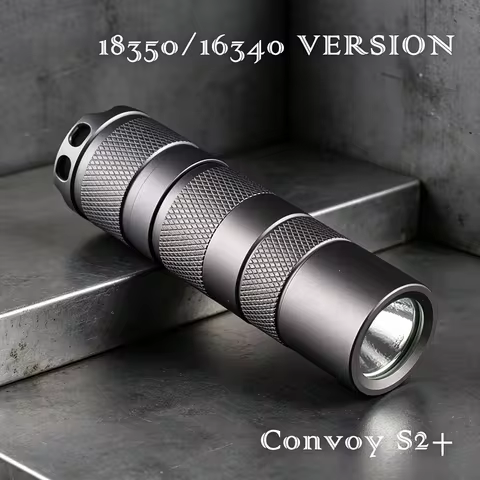 Mini Keychain LED Flashlight Convoy S2+ XML2 EDC Pocket Torch 18350/16340 Version Portable LED Lamp 