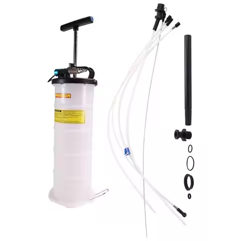 AB12-6.5 Liter Pneumatic Fluid Extractor Pump Oil Changer Vacuum Fluid Extractor Oil Change & Fluid 