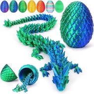 3D Printing Crystal Dragon Easter Egg Toy Flexible Decompression Toy Children's Holiday Gift SK2T