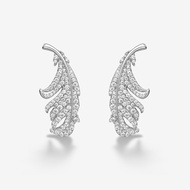 [With Box] HEFANG HEFANG Jewelry Sparkling Feather Earrings Earrings Earrings Earrings Female Birthd