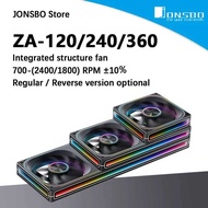 JONSBO Za-120/240/360 ARGB 12/24/36Cm Chassis Fan Motherboard Lighting Synchronization/Alumin