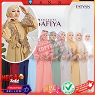 💎SNN S2XL FREE SHAWL ABAYA EXCLUSIVE SAFIYA FATYYN DRESS TUNANG DRESS PUTIH AKAD ABAYA LACE BESAR FLOWY JUBAH LACE BESAR