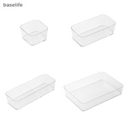 [baselife] Drawer Organizer Transparent Boxes For Storage Organizer Boxes Kitchen Drawer Storage Box Cosmetic Organizer Office Dividers Box [SG]
