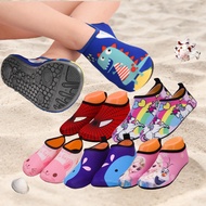 Kids Swim Shoes Aqua Shoes Dino Whale Anti Slippery Unisex Beach Shoes Aqua Socks Swimming Water Sho