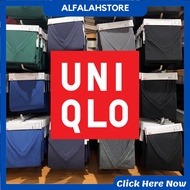 Original Uniqlo V Neck T-Shirt kosong lelaki Men plain tshirt hitam