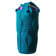 Yeti cup bag 30 oz. Handmade Crochet (1 Piece/Pack) ถุงใส่แก้วเยติ กระเป๋าใส่แก้วเยติ ถุงหิ้วแก้วเยติ 30 oz. ลายใบไม้ 3D ถุงถักโครเชต์ งานแฮนด์เมด DIY (1 ชิ้น/แพ็ค)