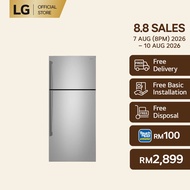 547l Top Freezer Fridge in Platinum Silver Finish