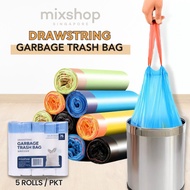 Mixshop Drawstring Garbage Bag Trash Bag Rubbish Bag Plastic Dustbin Liner Kitchen Bin [SG Stock]