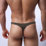 Factory Direct Ultra-Thin Ice Silk Sexy Thong Fashion Smooth Small Ding Men's Underwear 312
