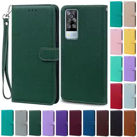 For Vivo Y31 2021 Case V2036 Wallet Flip Case For Vivo Y51 Y51A V2030 Y 51 31 VivoY31 Case For Vivo 