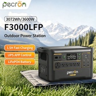 Pecron F3000LFP Portable Power Station 3600W 3072Wh AC 220V Output Emergency Backup Powerbank Solar 