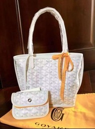 Goyard mini tote 白色