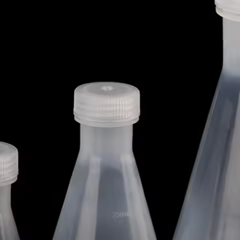 50ml To 1000ml Lab Plastic Erlenmeyer Flask Conical Container Bottle With Screw Cap For Laboratory E