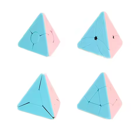 MoYu Macaron Pyramid Corner Windmill Maple leaf Twist Bead Boomerang Triangle Pyramid Puzzle Macaroo
