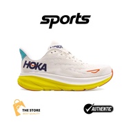 Hoka Clifton 9 Eggnog Passion Fruit Yellow Shoes