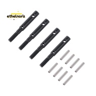4 Pcs Hard Steel Front Rear Portal Stub Axle Drive Gear Shaft for  Capra Currie F9 Axle SCX10 III AR