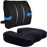 Car Chair Seat Office Coccyx Cushion Set Back Slow Rebound For Home Healthy Sitting Pad Massage Memory Foam Orthopedic Pillow