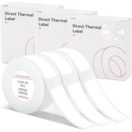 Niimbot Label Sticker 3 Rolls D11 White Paper Waterproof Thermal Roll D11 D110