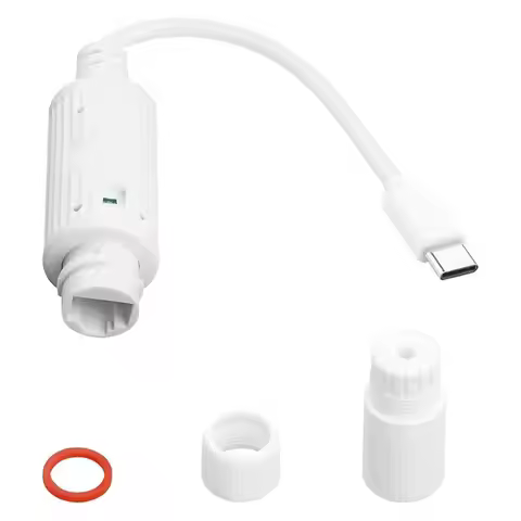 Well Made-Type C 5V 2.4A 12W Ethernet To USB-C Power Converter For Security Cameras, POE Charging Ad