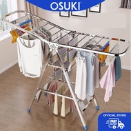 OSUKI Stainless Steel Clothes Drying Rack Foldable 3 Tier | 3 tier Ampai Baju Penyidai Baju Foldable
