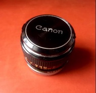 Canon FD 50mm f/1.4 銀嘴大光圈鏡頭