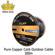 Allan UTP Cat6 Pure Copper Cable Outdoor Network Cable Lan Cable Ethernet Cable 300M