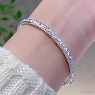 [现货] CNC满天星素圈手链女 镀纯银不掉色手环 | Bracelet Starry Sky Silver Plated Non-fadin QWo8rZCqI40717