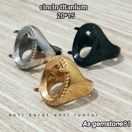 Ring [titanium]G3 20*15 Cincin Titanium Anti Karat Cincin Lelaki