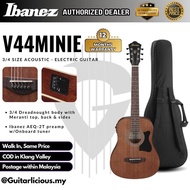 Ibanez V44MINI-E V Series 3/4 Size Acoustic Electric Guitar, Open Pore Natural ( V44-Mini-E / V-44 /