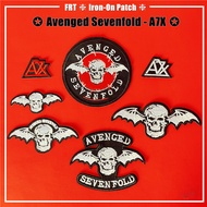 ☸ Avenged Sevenfold - A7X Iron-On Patch ☸ 1Pc Rock Band Skull DIY Sew on Iron on Badges Patches