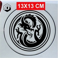 Dragon tank cap sticker car sticker/