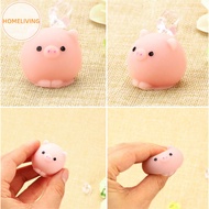 homeliving Mochi Cute Pig Ball Squishy Squeeze Healing Fun Toy Gift Relieve Anxiety Decor  SG