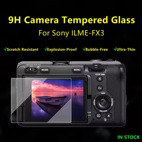 Camera Glass for Sony fx3 Camera Screen Protective Film for Sony ILME-FX3 Hardness Tempered Glass Ul