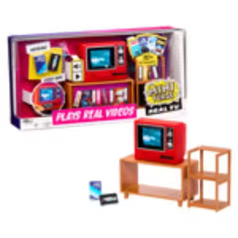MGA Miniverse Real TV Videos and MGA's Miniverse Real TV Player Blind box Collectible Miniature Desk