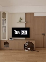 [小戶型救星] 電視櫃 TV櫃  TV cabinet 電視機櫃  電視櫃背景墻 Audio-visual cabinet 視聽櫃 地櫃 Lockers 收納儲物 Checkered Cabinet 