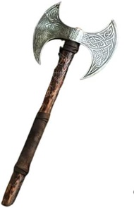 Viking store Handmade Carbon Steel Axe Medieval Warrior Double Headed Battle Axe Viking Axe Birthday