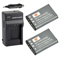 DSTE Replacement for LI-60B 2 Pack Battery + DC16 Travel and Car Charger Adapter Compatible Olympus FE-370 Pentax M50 W60 W80 V20 Nikon Coolpix S550 S560 Ricoh R50 as EN-EL11 DB-80 D-LI78