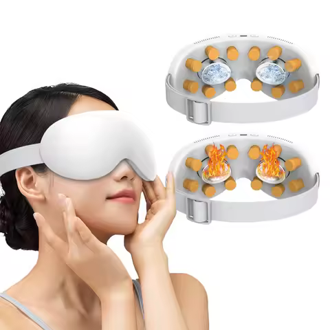2 in 1 Eye Massager with 12 Precision Massage Nodes Acupoint Vibration Eye Care Device for Eye Strai