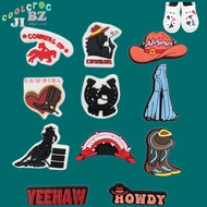 Cowgirl Series Cartoon Garden Shoes Decoration Jibbitz for Crocs Accessories Shoe Flowers Girls Gift