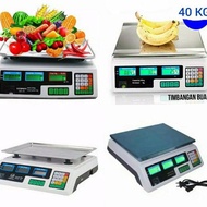 40KG Digital Fruit Scale - Digital Computing Scale Double Display
