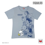 เสื้อยืดผ้าฝ้ายเสื้อยืดพิมพ์ลายแตงโม (SUIKA) - เสื้อแตงโมคอกลม SNOOPY and Friends ( SN.O-044 )รหัสเต็มS-3XL