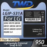 LGIP-531A Battery For LG 320G VN170 GB100 GB101 GB106 GB110 GB125 GM205 GS101 Beat Mini Batteries Ne