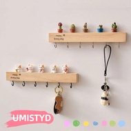 UMISTYDREAMUM9U Entry Wall Key Hook, Wall-mounted Entrance Key Storage Rack, Cartoon No Drilling Sol