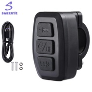 greatbuy666-Universal Wireless BT Remote Control for Motorcycle Handlebar Smart Button Answer Calls&