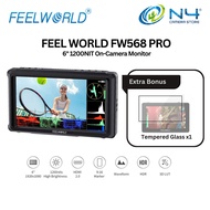 FEELWORLD FW568 PRO 6-inch 1200nit High Bright Camera DSLR Monitor 4K HDMI 60Hz