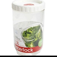 Lock & LOCK INL402, Interlock 1.3L, Multipurpose Clear Plastic Jar